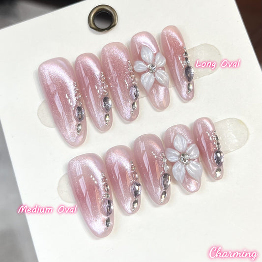 Spring's First Blush/ Handmade Nails
