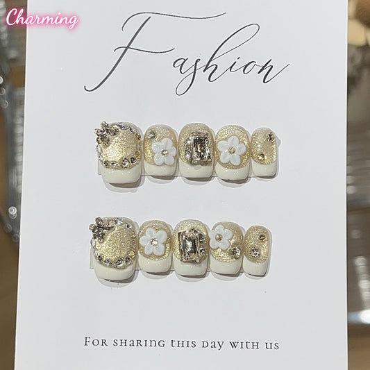 Dawn of the Butterfly Bloom / Handmade Nails