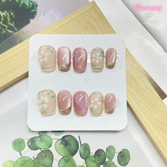 Blush Bloom / Handmade Nails