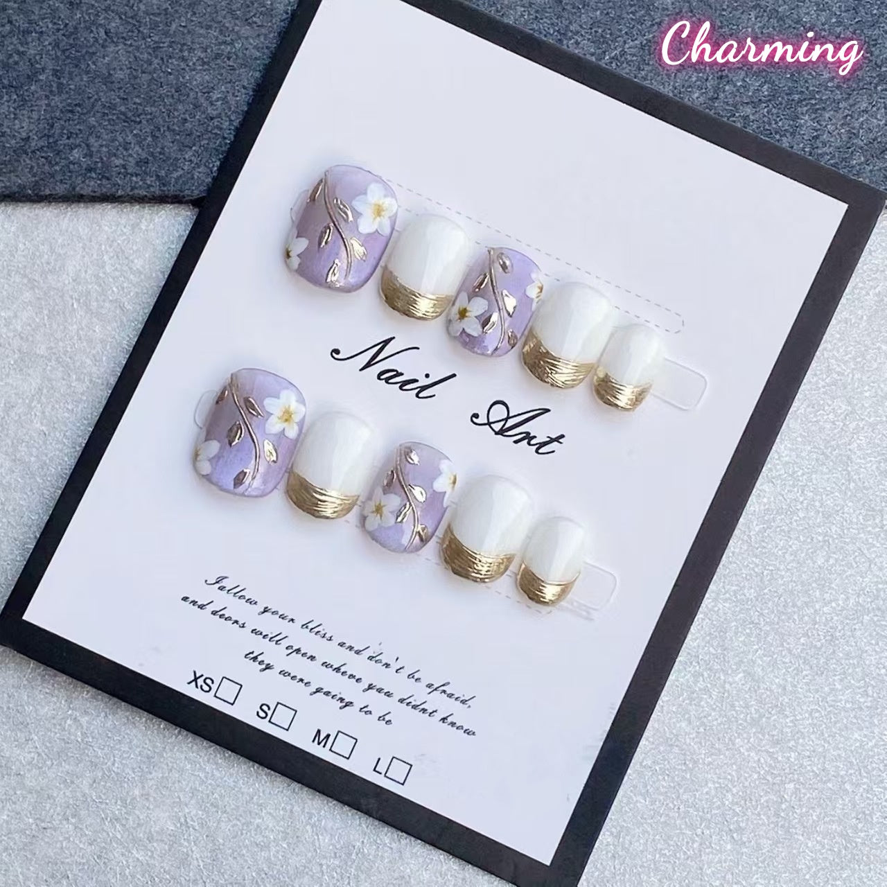 French floral aesthetic / Handmade Nails