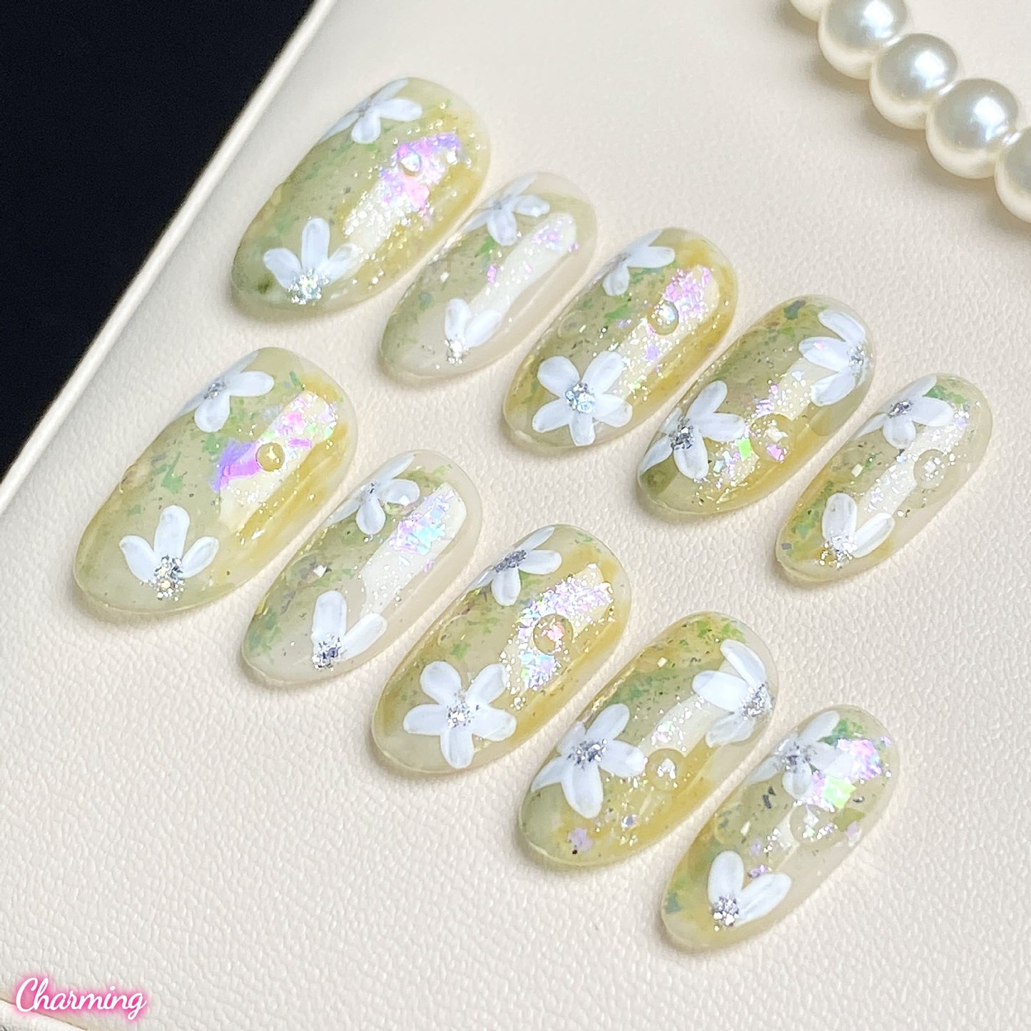 Soft Summer Bloom / Handmade Nailsems