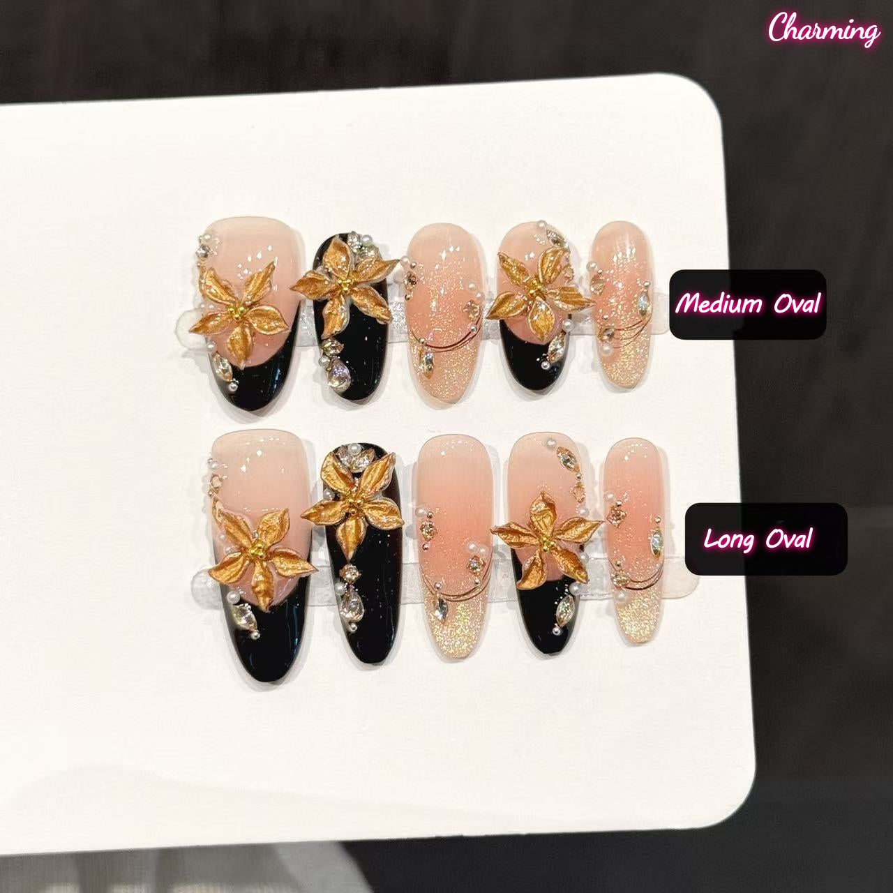 Gilded Gardenia / Handmade Nails