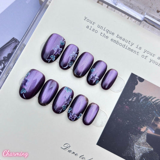 Mystic Violet / Handmade Nails