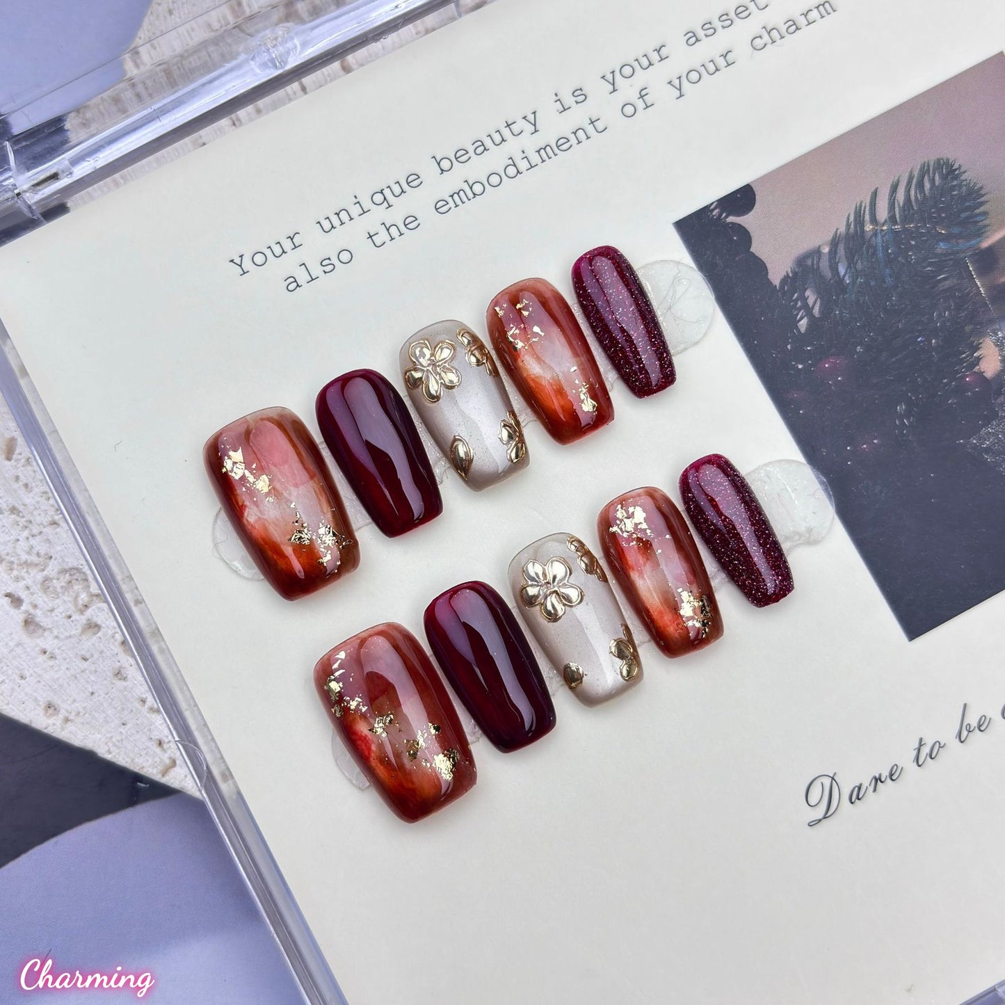 Serene Elegance / Handmade Nails