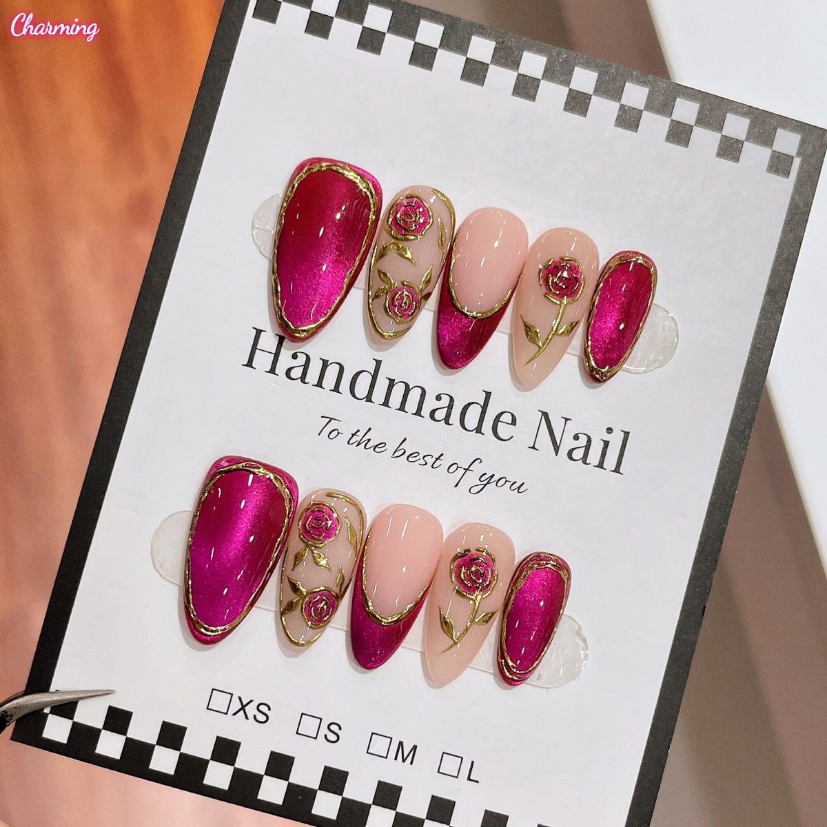Petal in French / Handmade Nailsems