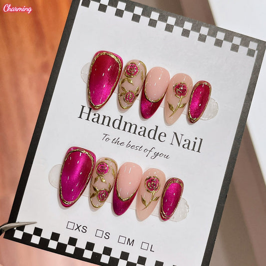 Petal in French / Handmade Nailsems