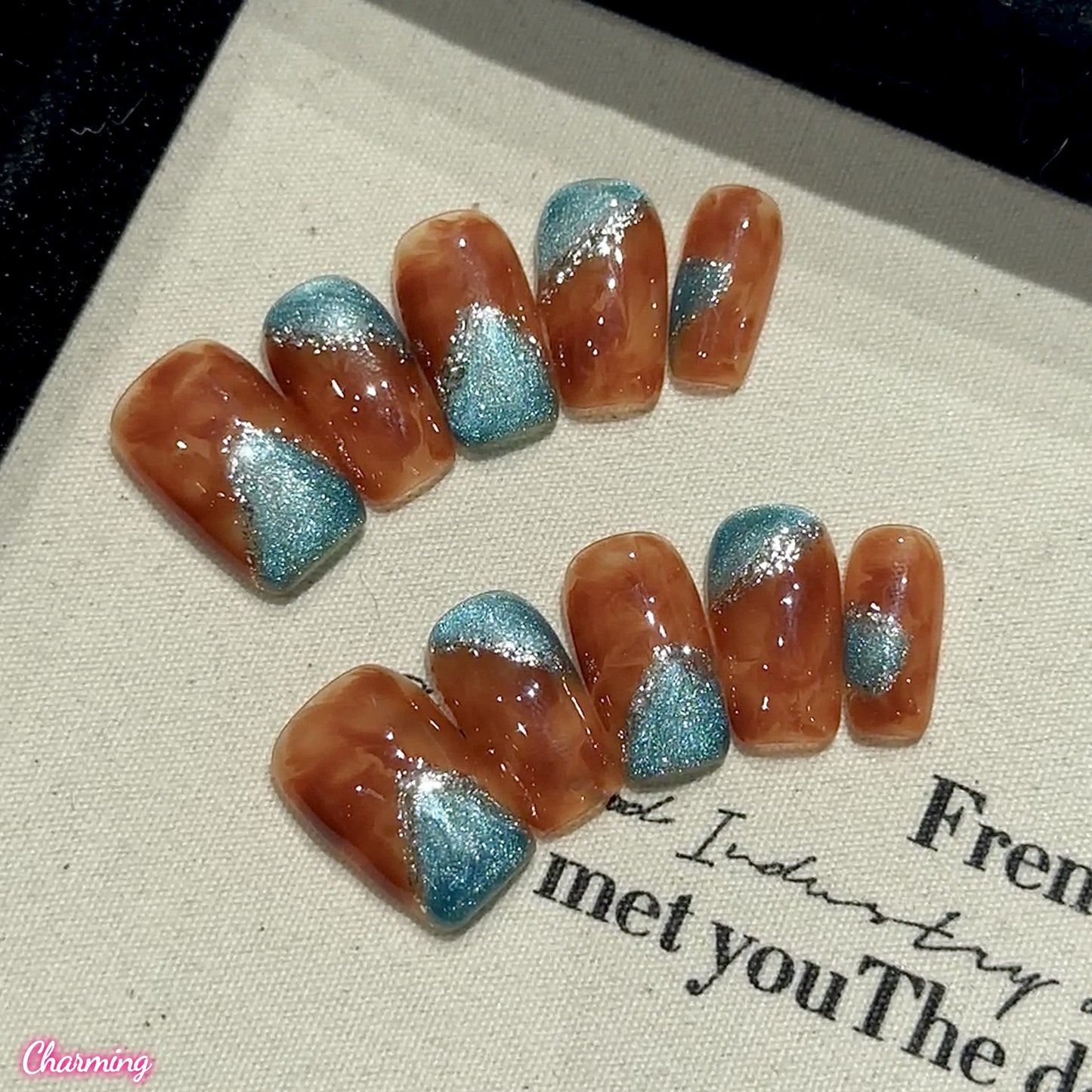 Twilight Flame / Handmade Nails