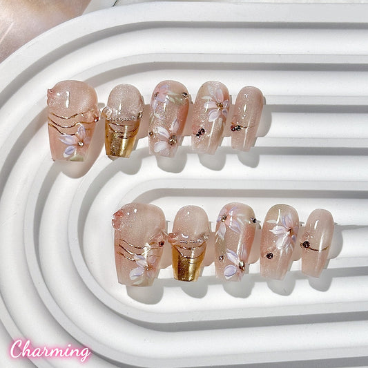 Flowers of the Wayside / Handmade Nails
