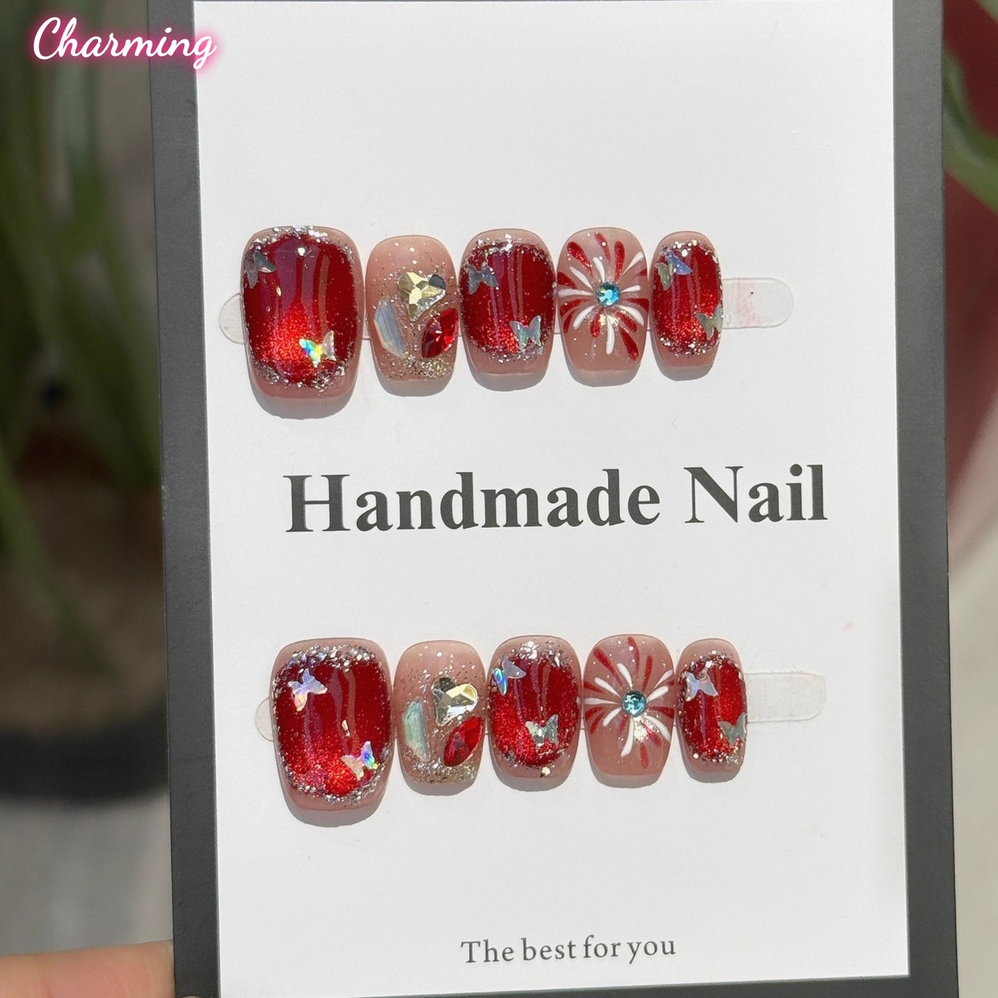 Firework Bloom / Handmade Nails