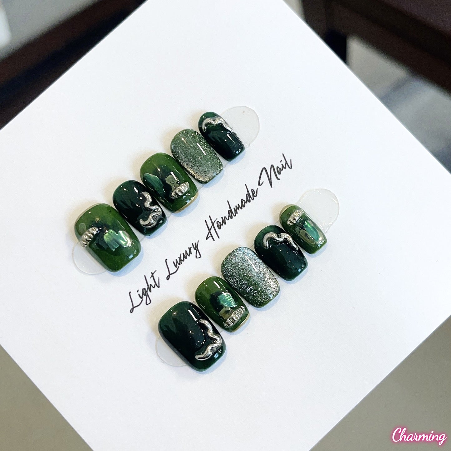 The Color of Water in a Forest / Handmade Nailsems