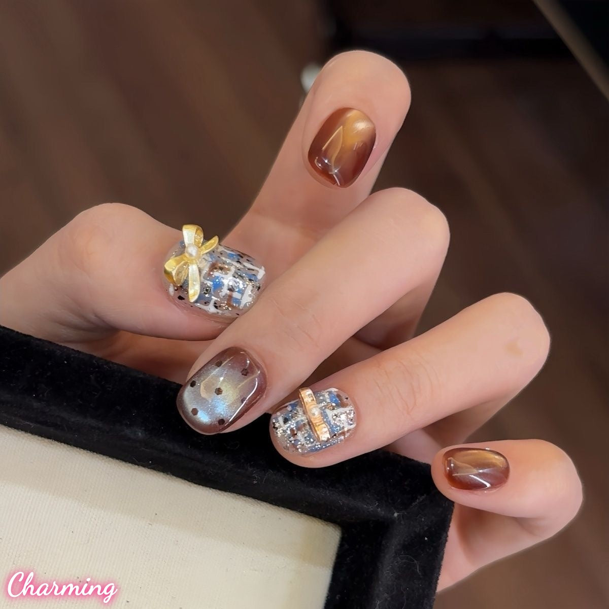 Gilded Caramel / Handmade Nails