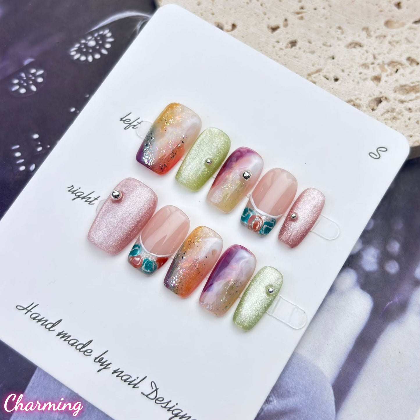 Color Pop / Handmade Nails