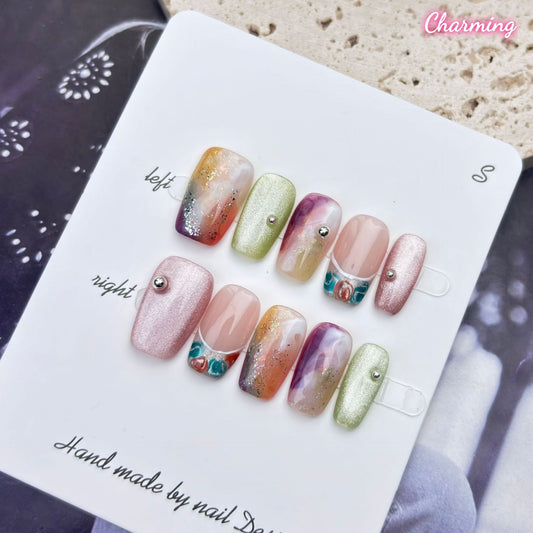 Color Pop / Handmade Nails