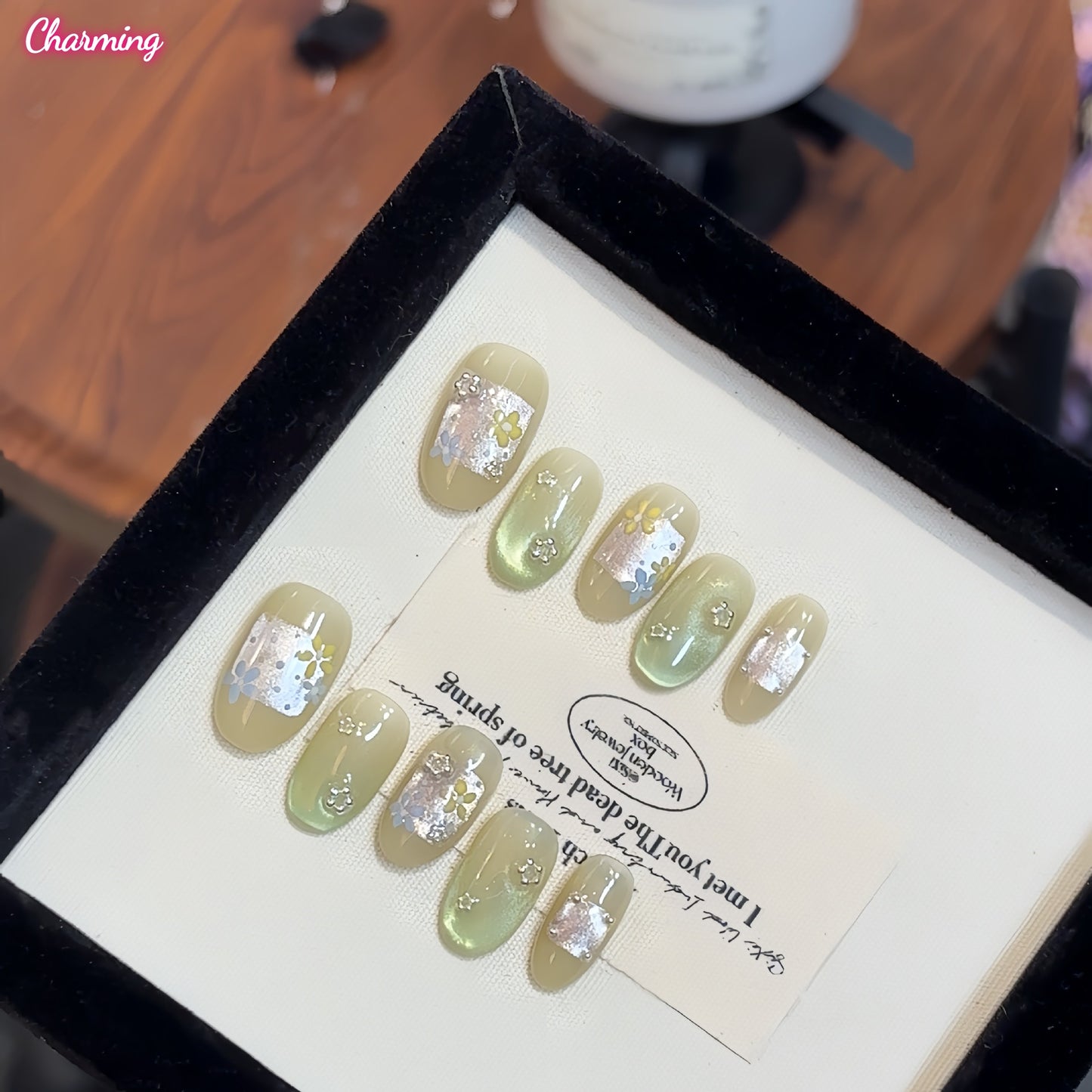 Rain Flower / Handmade Nails