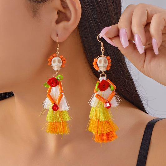 Halloween Drop Tassel Earrings