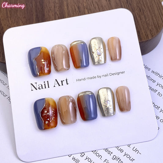 Pearl Cascade / Handmade Nails