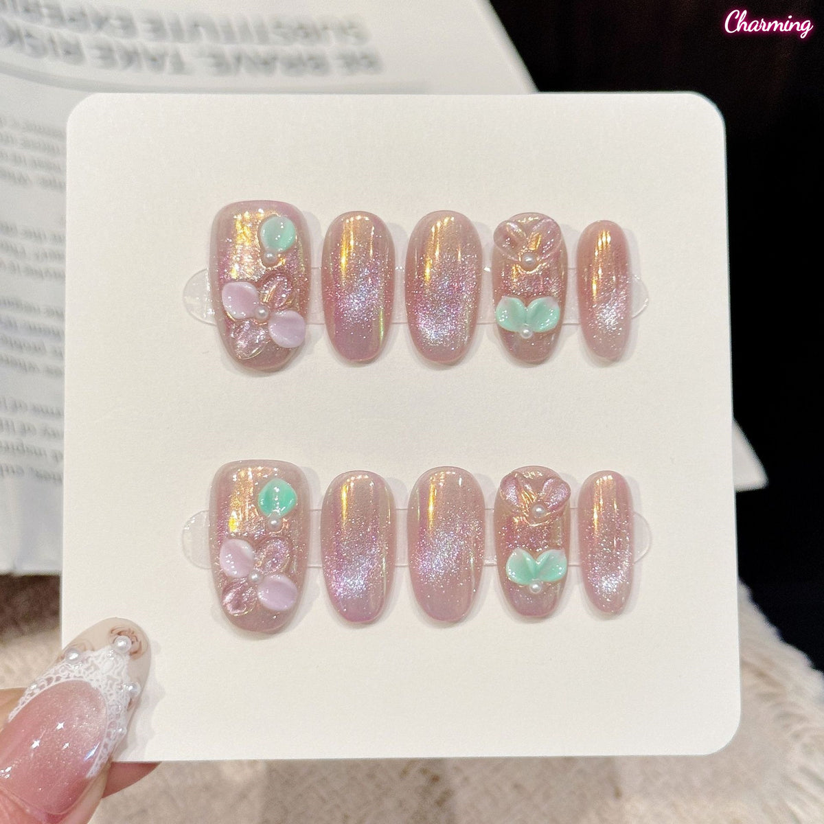 Soft Bloom, Soft Light / Handmade Nailsems