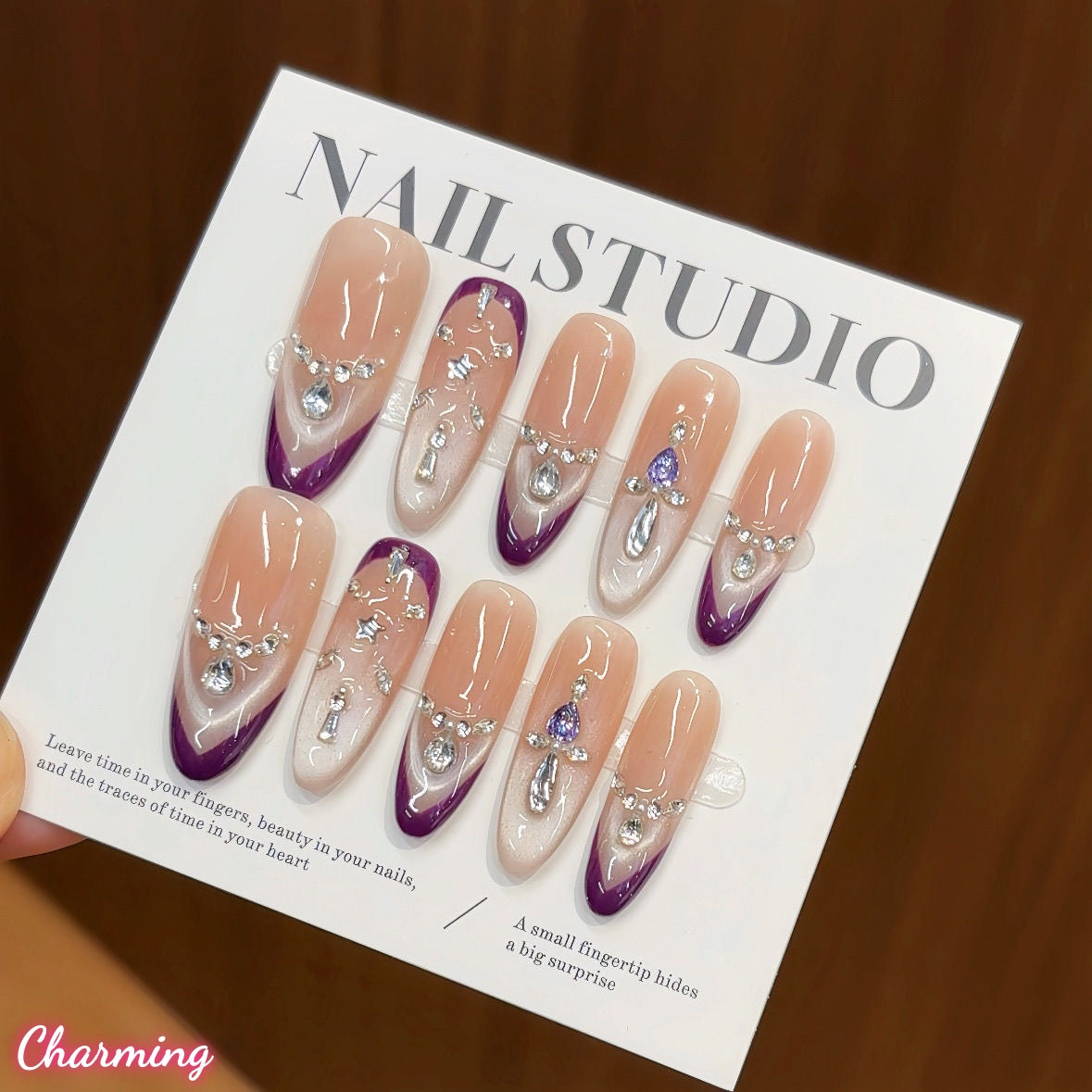 Purple Whisper / Handmade Nails