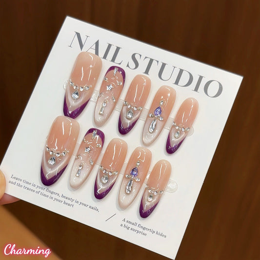 Purple Whisper / Handmade Nails