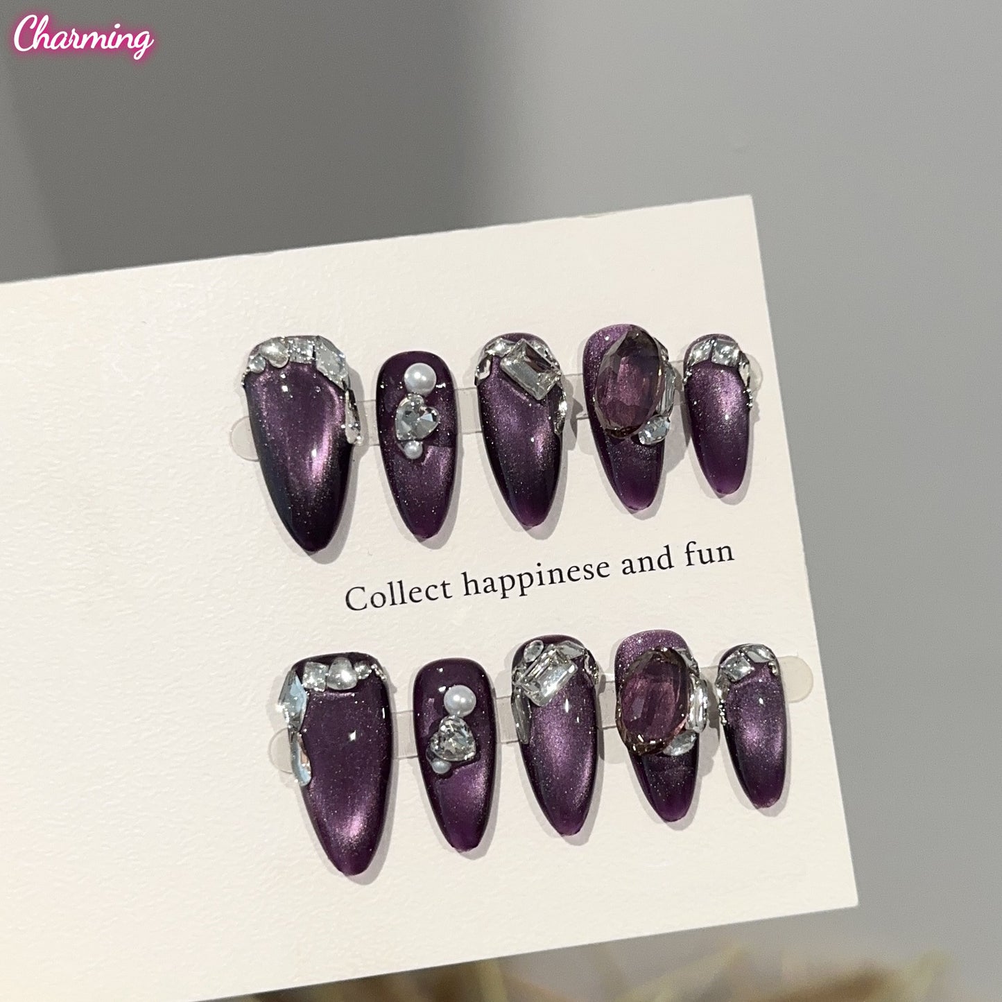 The Amethyst Night / Handmade Nails