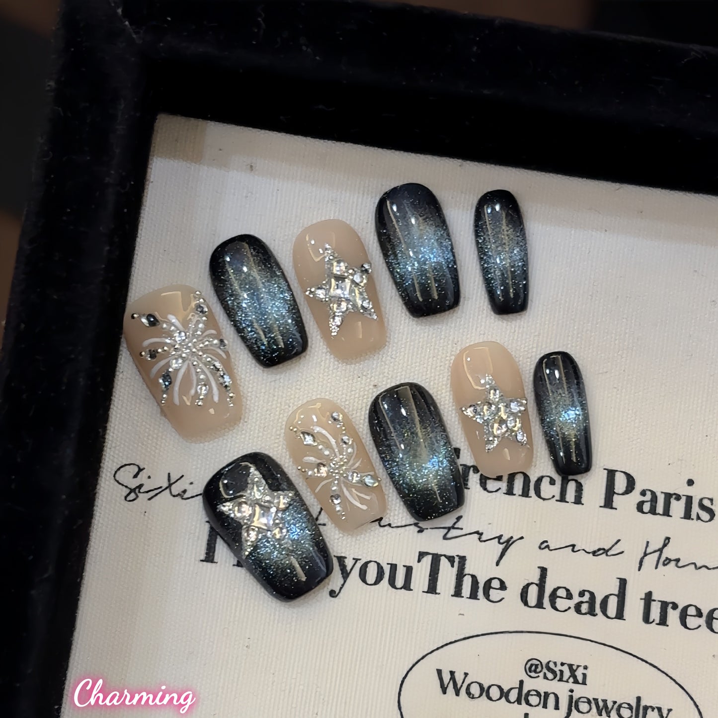 Stardust Night / Handmade Nails