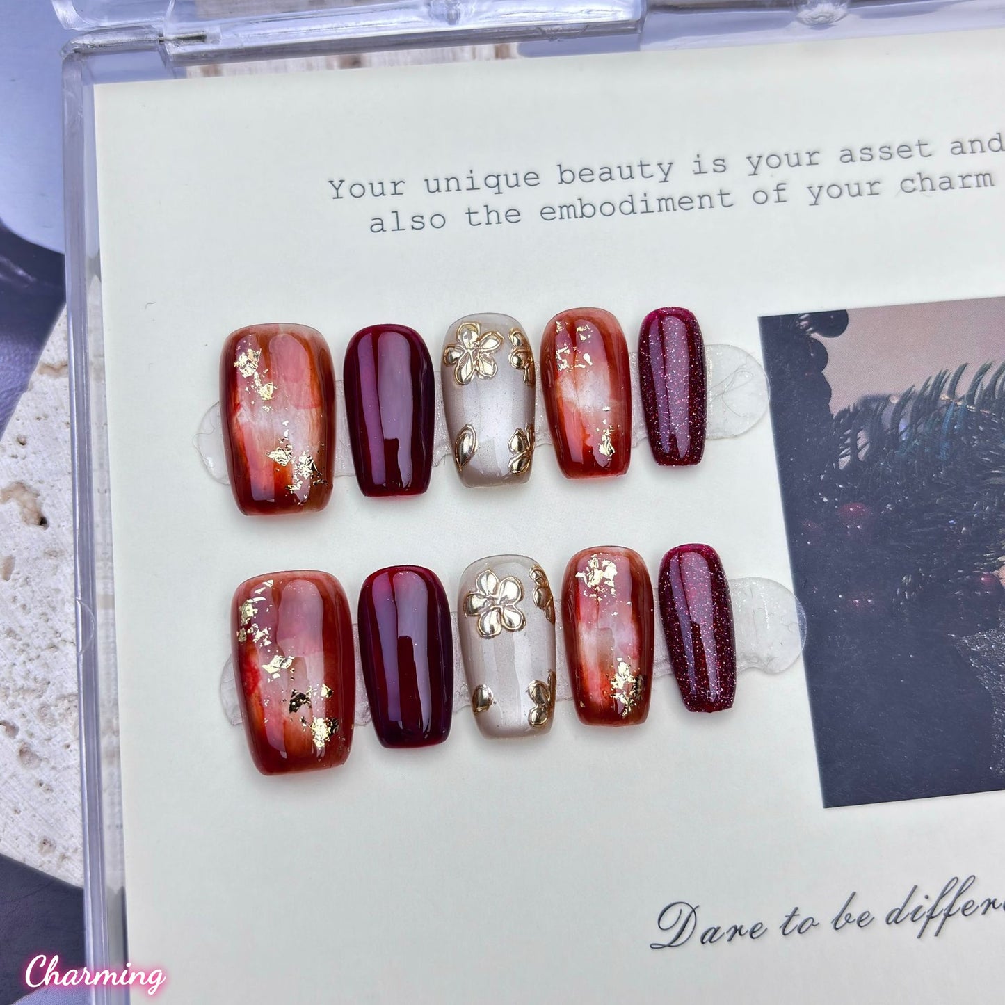 Serene Elegance / Handmade Nails