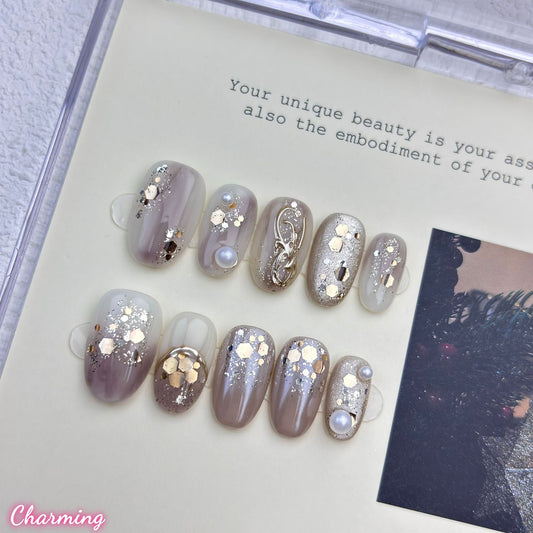 Opulent Orbit / Handmade Nails