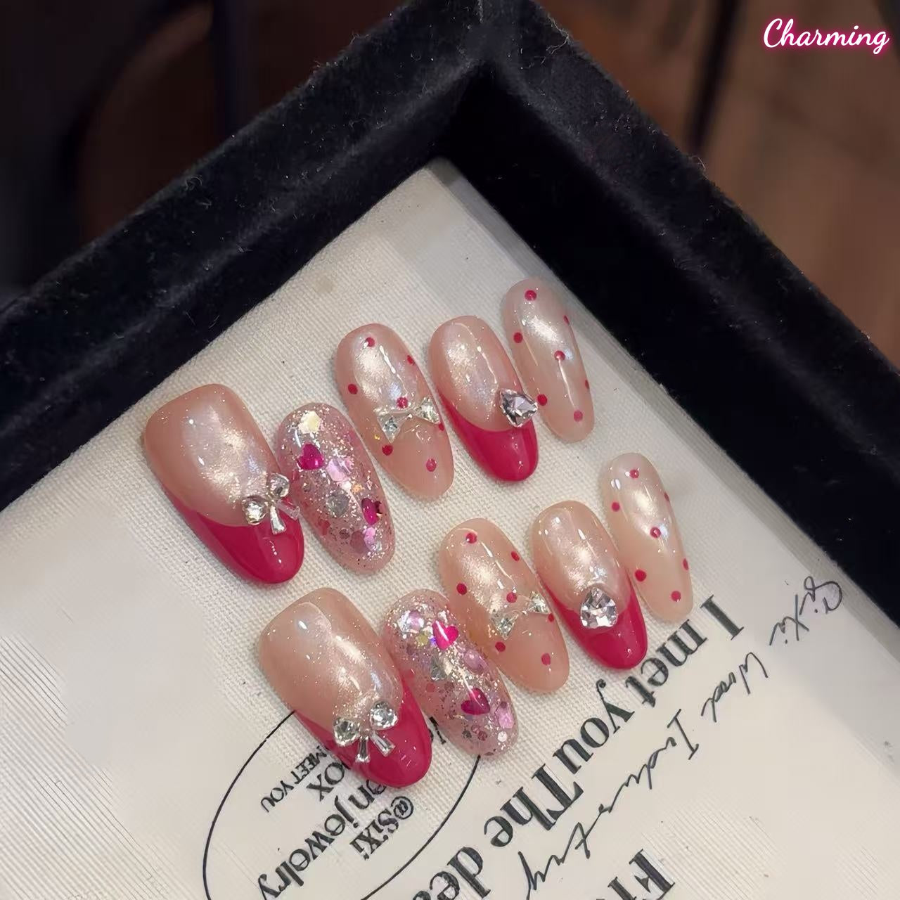 Glitter Honey / Handmade Nails
