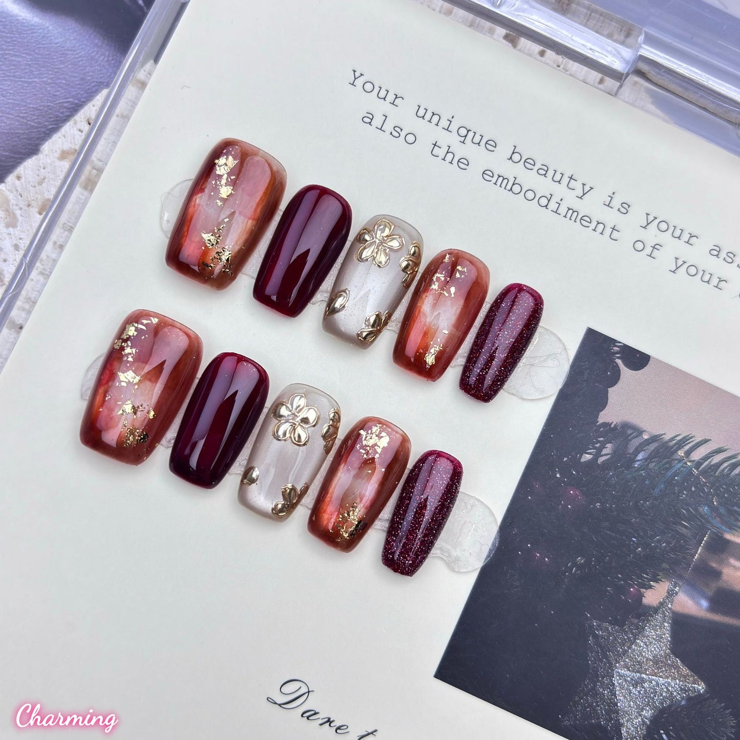 Serene Elegance / Handmade Nails