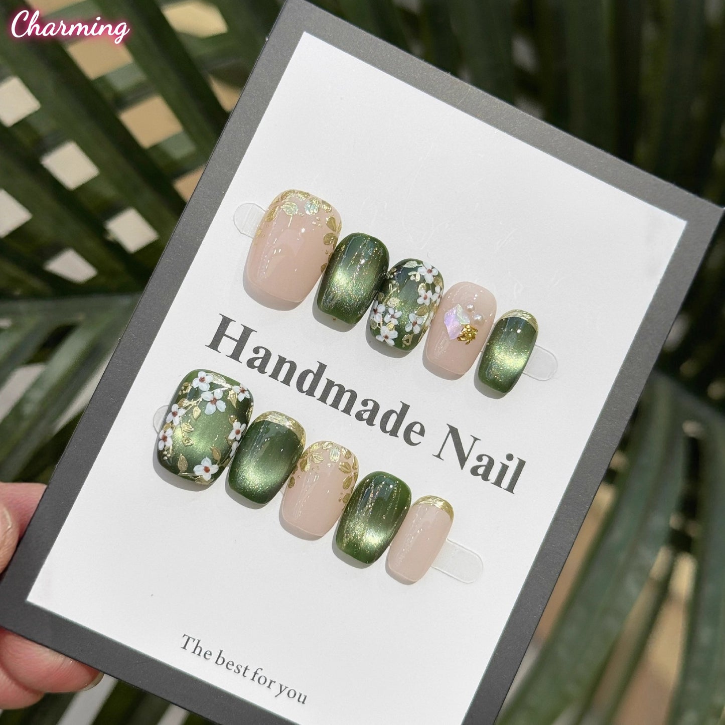 Pastel Posy / Handmade Nails