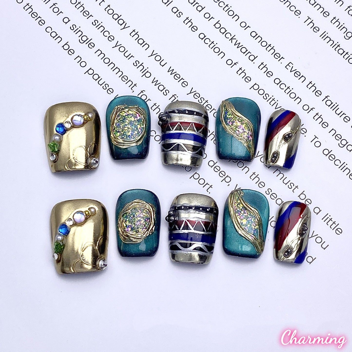 Arcane Glyphs / Handmade Nails