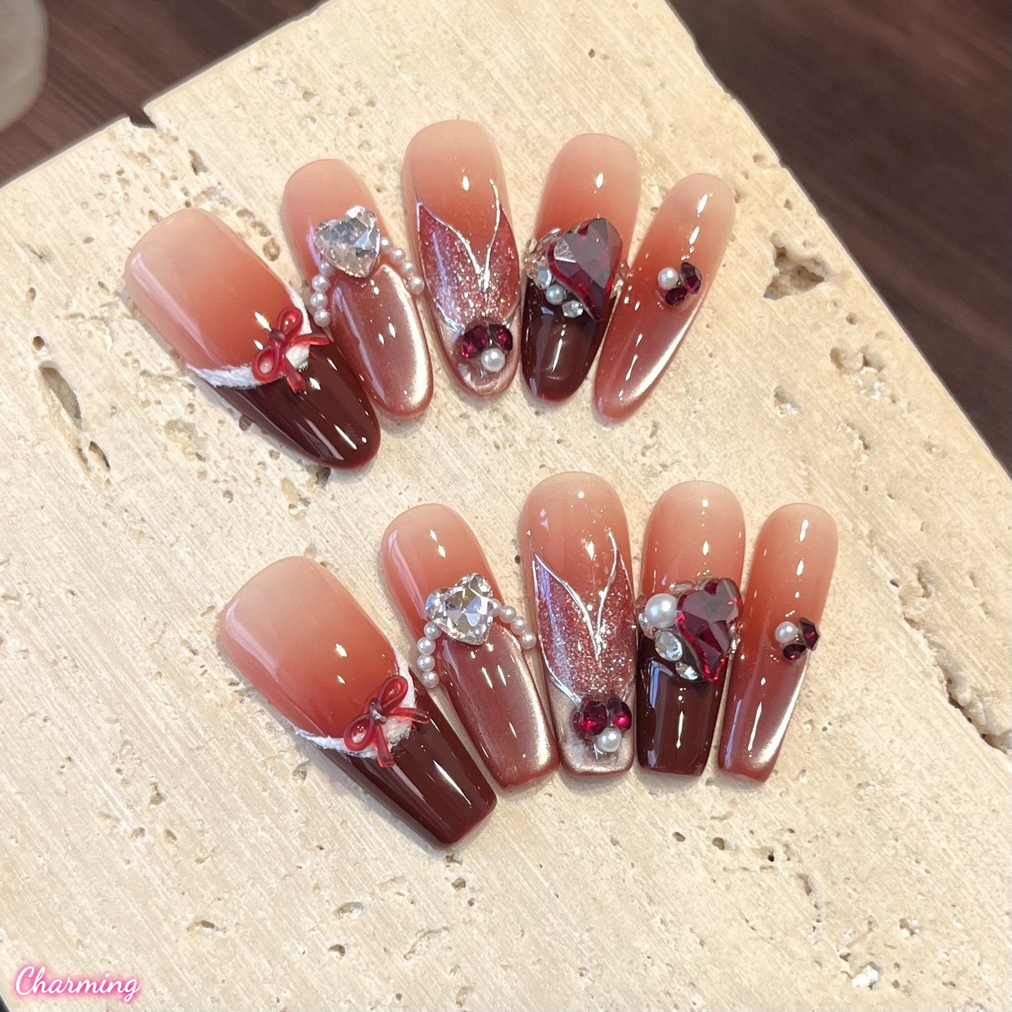 Temptation Crystal / Handmade Nails