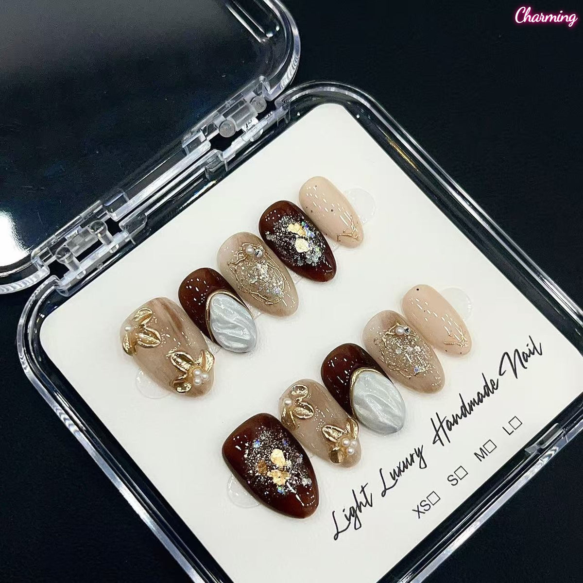 Warm Grain / Handmade Nails