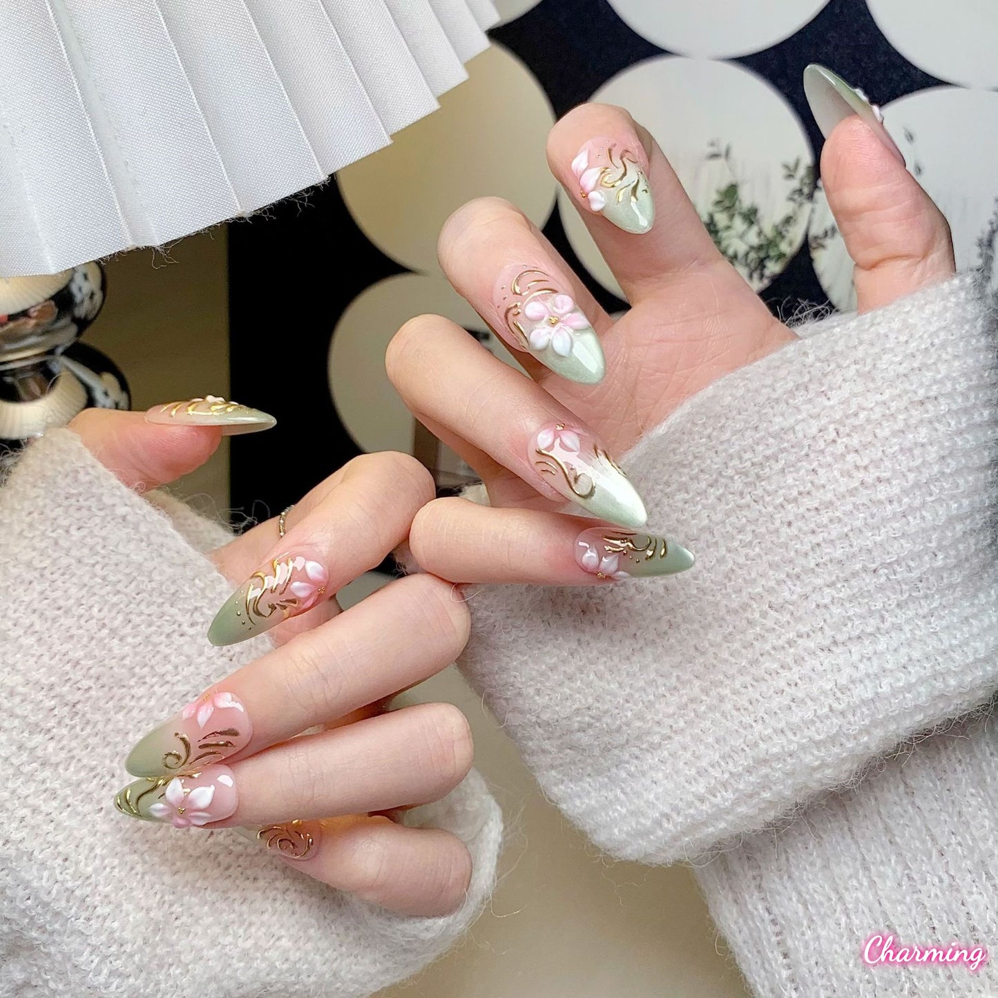 Floral Spring / Handmade Nails