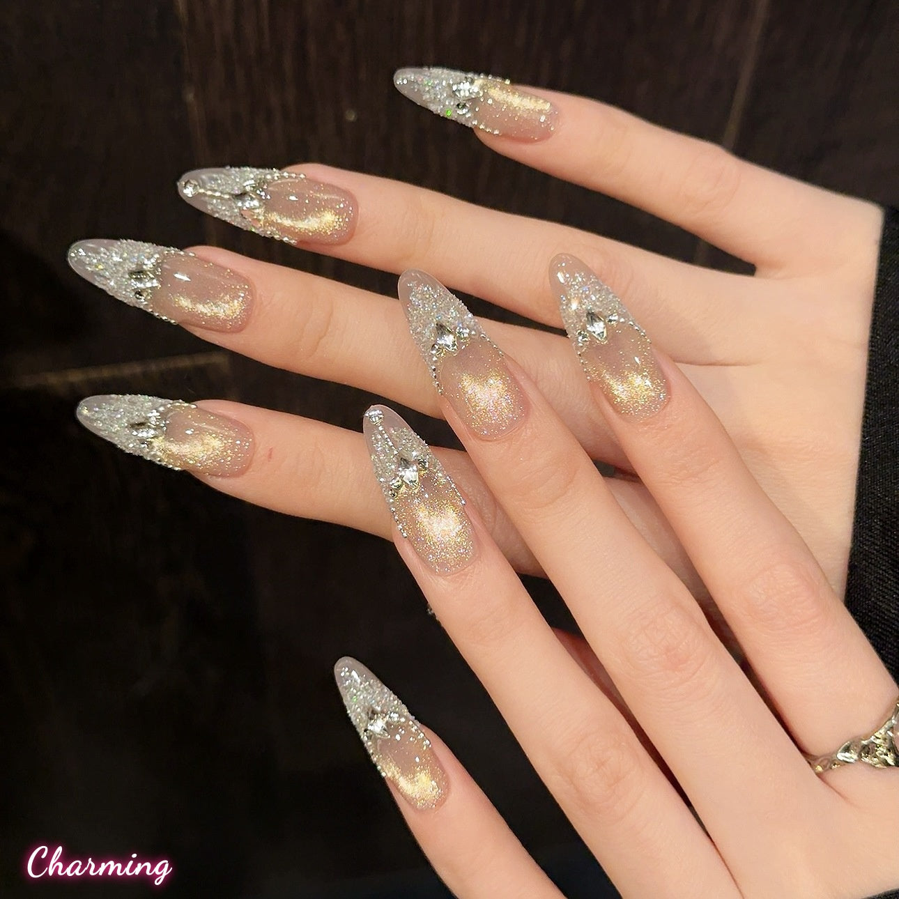 Diamond Veil / Handmade Nails
