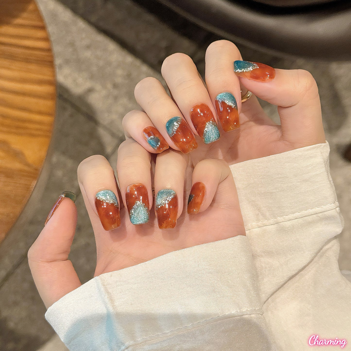 Twilight Flame / Handmade Nails