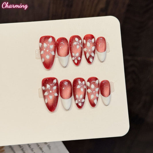 Roses in the Rain / Handmade Nails