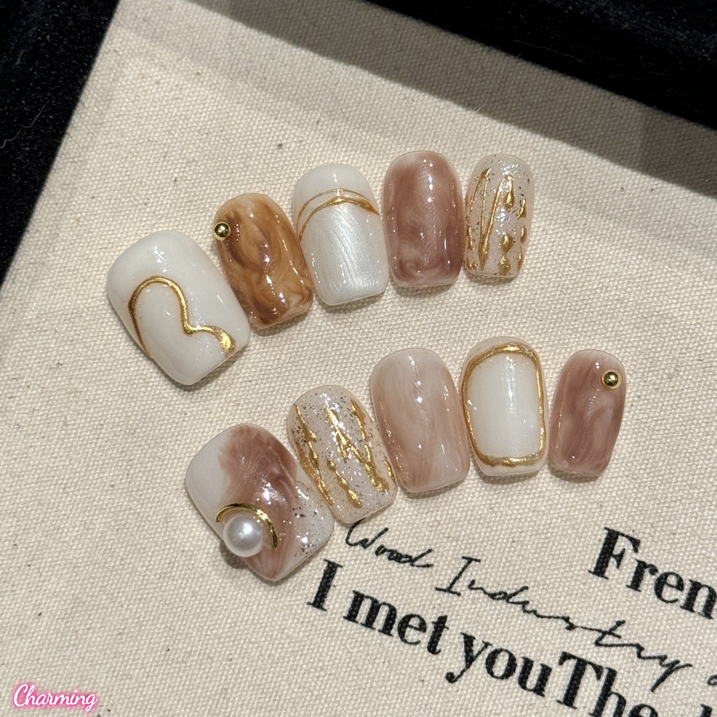 Ornate Color Play / Handmade Nails