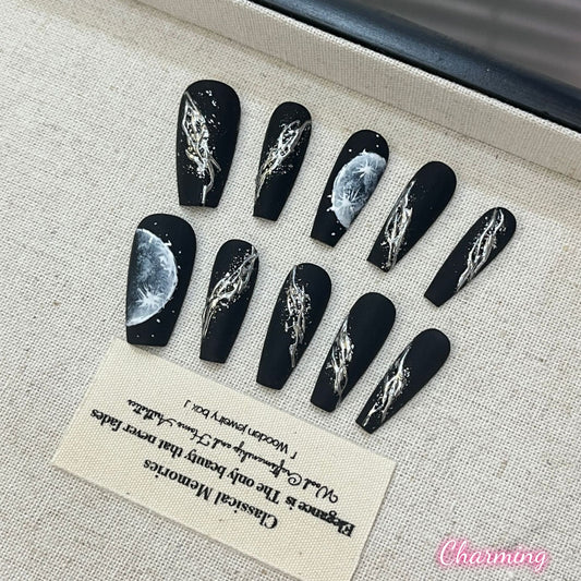 Celestial Veil / Handmade Nails