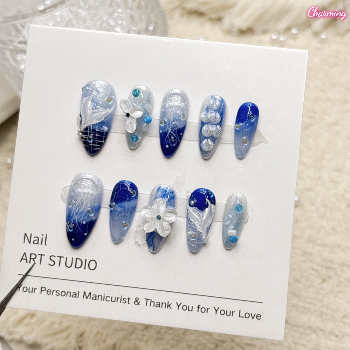 Silent Bloom / Handmade Nailsems
