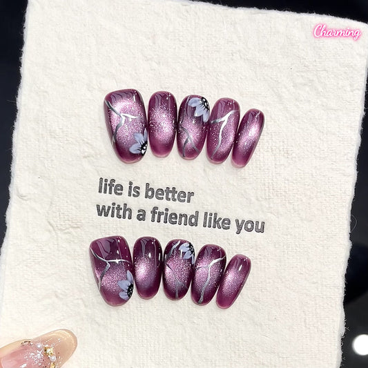 Stellar Lilac / Handmade Nails