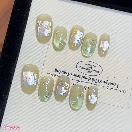 Rain Flower / Handmade Nails