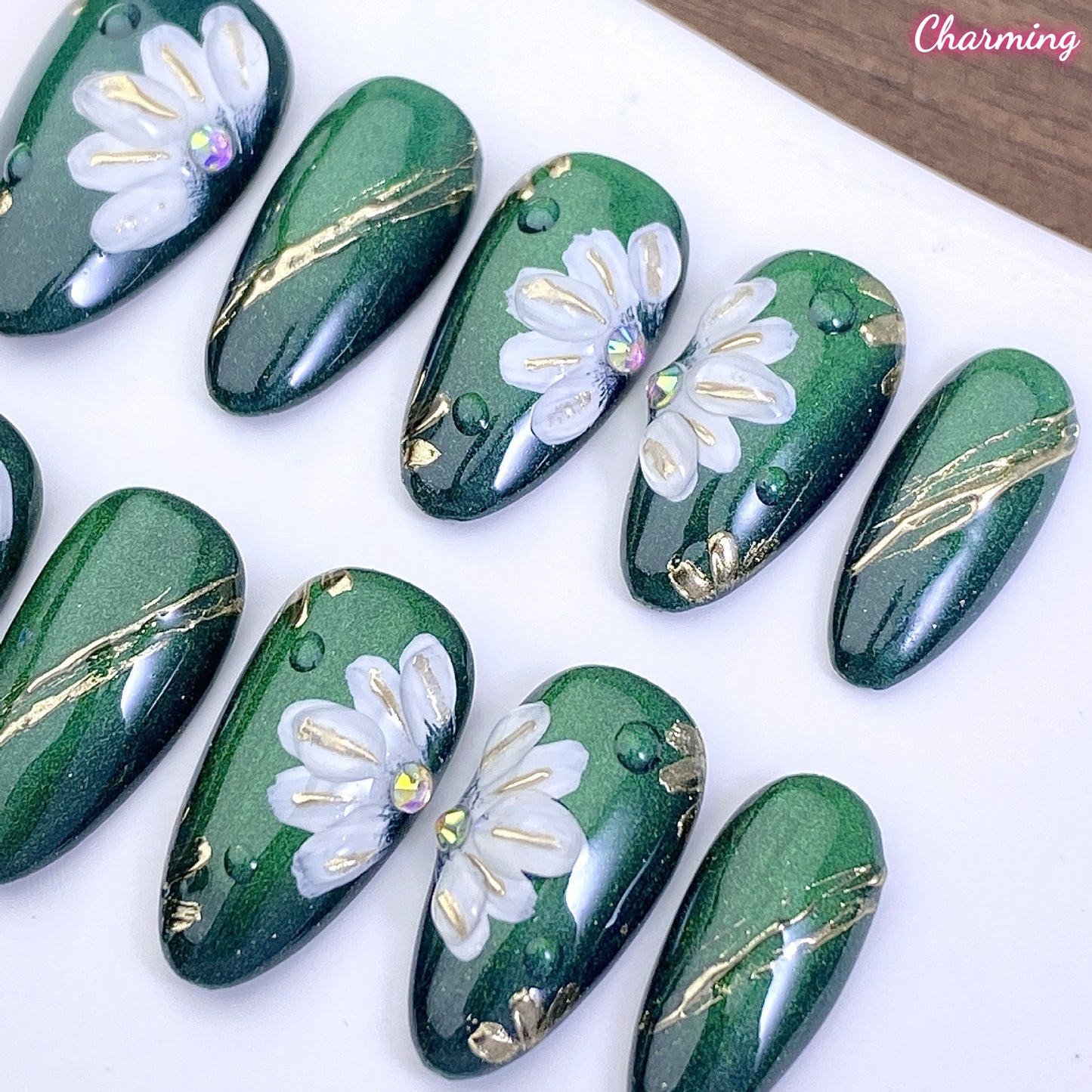 Light Through Leaves / Handmade Nails