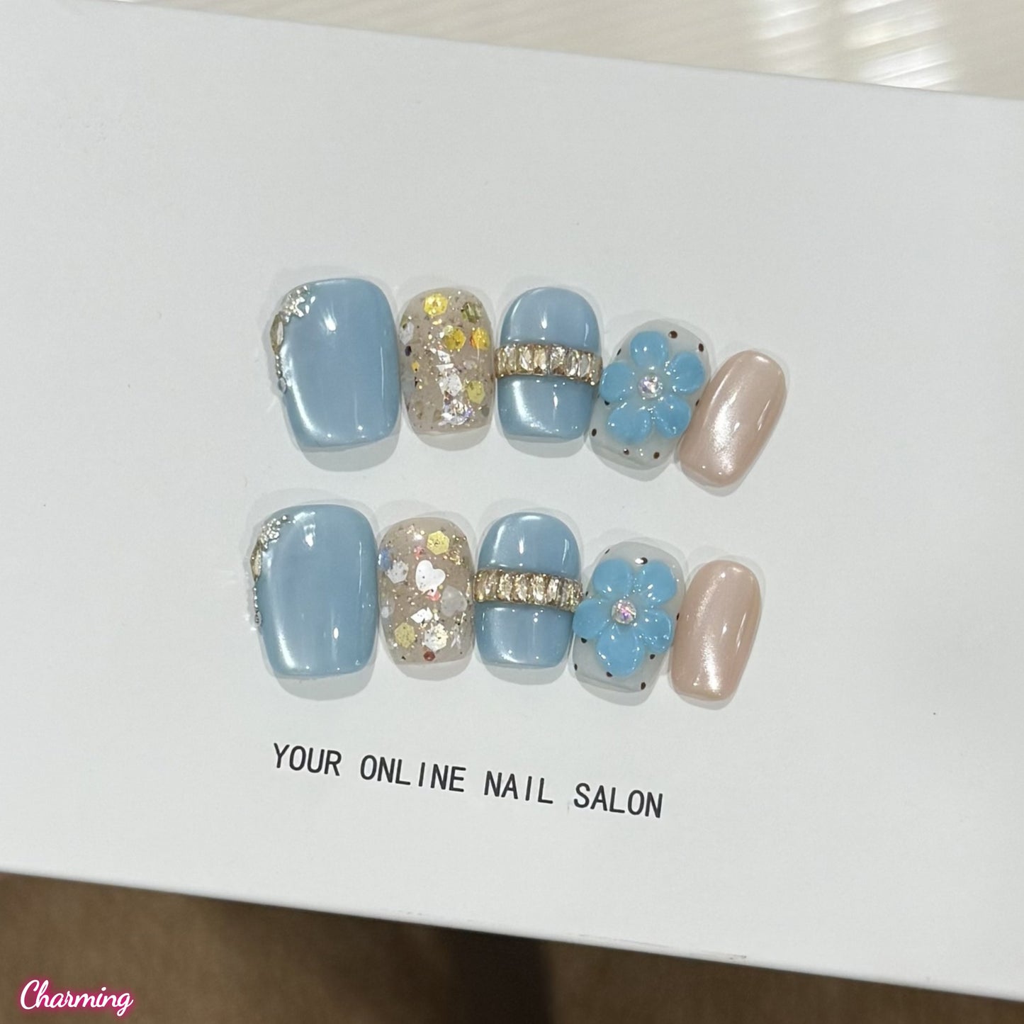 Something Blue / Handmade Nails