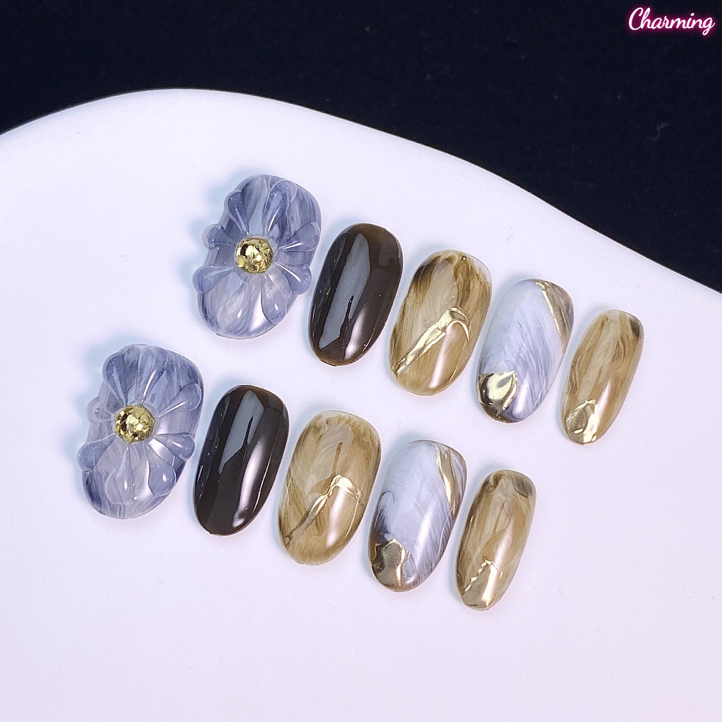 Petals of Time / Handmade Nailsems