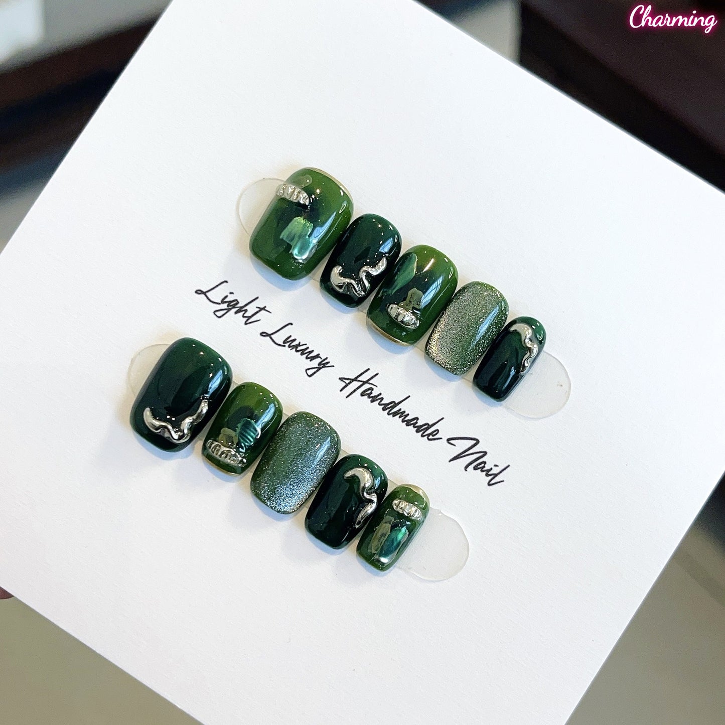 The Color of Water in a Forest / Handmade Nailsems