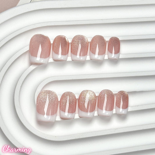 Parisian Tip / Handmade Nails