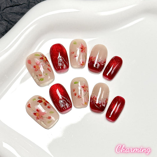 Crimsonblush / Handmade Nails