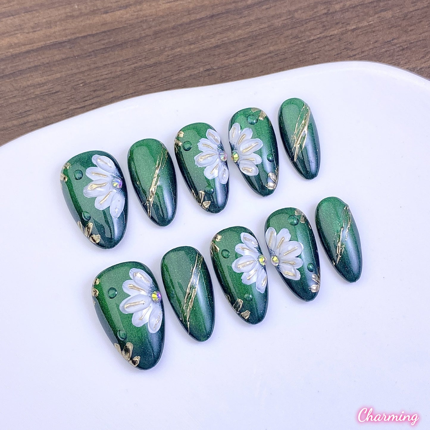 Light Through Leaves / Handmade Nails