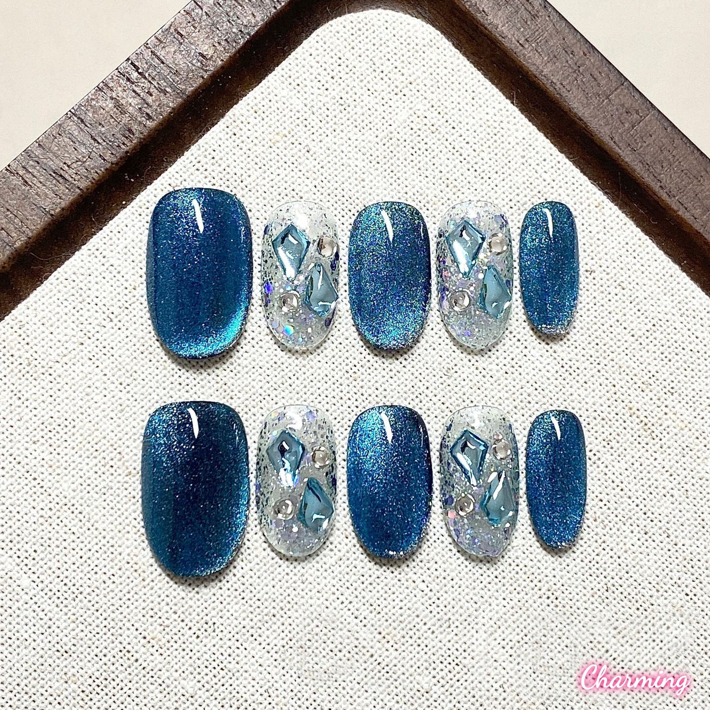 Blue Mirage / Handmade Nails